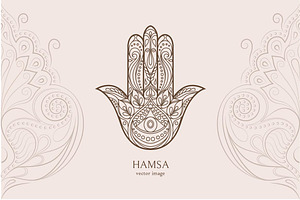 Hamsa. Vector illustration.