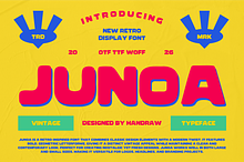 Junoa - Retro Display Font