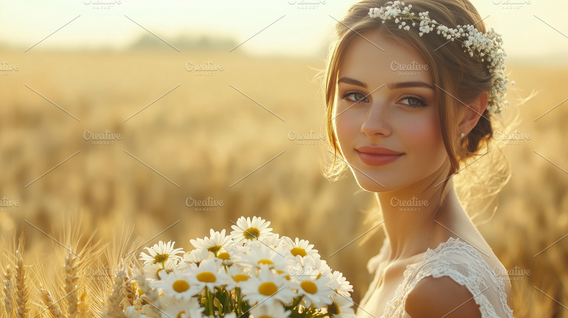 Natural beauty bride with delicate, a Person Photo by MistyDay
