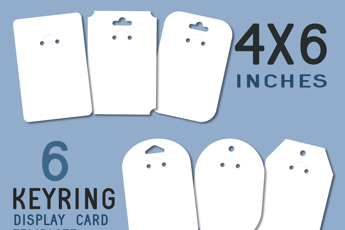 24 Keyring Display Card 4x6 SVG, a Card Template by Paperboxshop (Photo 2 of 3)