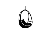Hanging Egg Chair Silhouette Bundle, an Illustration by Designer_Momina (Thumbnail 27 of 51)