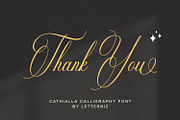 Cathialla calligraphy script font, a Script Font by nizarbagasm (Thumbnail 9 of 9)