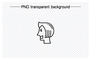 Comic Human Face Profile Icons Set, a Person Illustration by Designfour (Thumbnail 2 of 7)