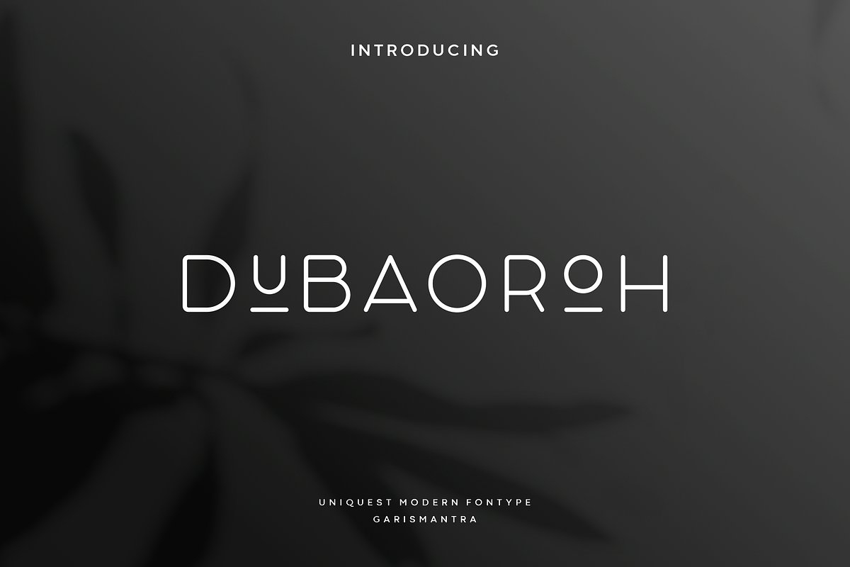 Dubaoroh, a Font by garismantra (Photo 1 of 4)