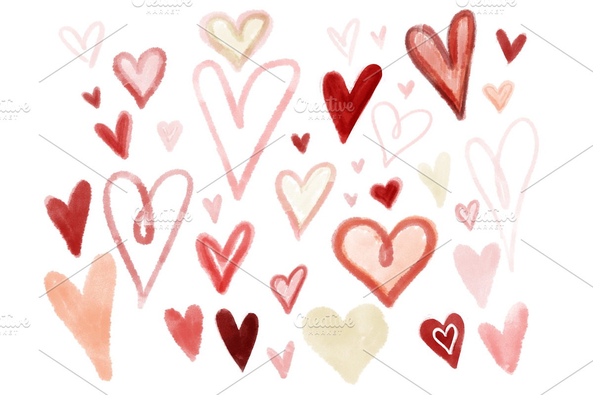 Hand Drawn Hearts Pack, an Illustration by Work by Laura (Photo 4 of 4)
