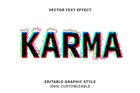 RGB Static Glitch Text Effect preview 4