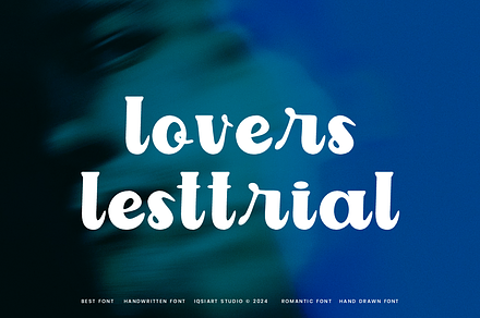 Lovers Lesttrial - Handwritten Font, a Handwritten Font by Iqsiart Studio