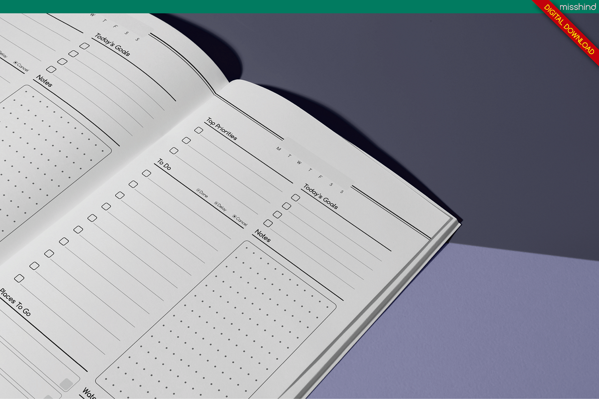 Daily to Do Planner • KDP Interior, a Templates & Theme by HyeRi (Photo 4 of 4)