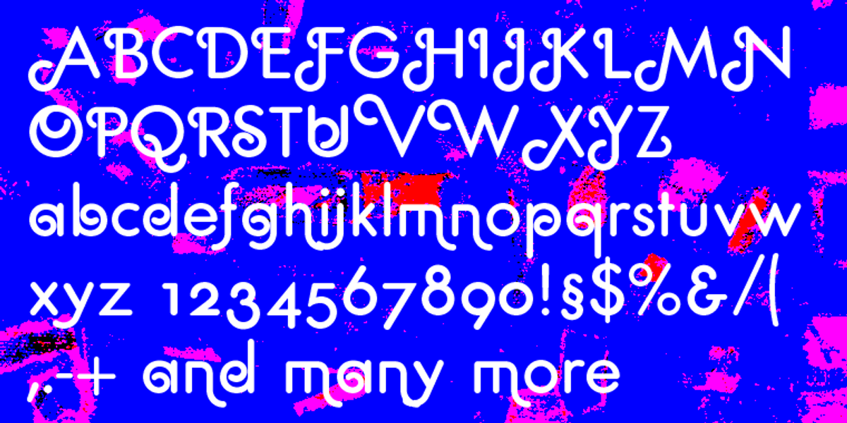 Geometra Rounded Deco, a Font by Wiescher-Design (Photo 3 of 4)