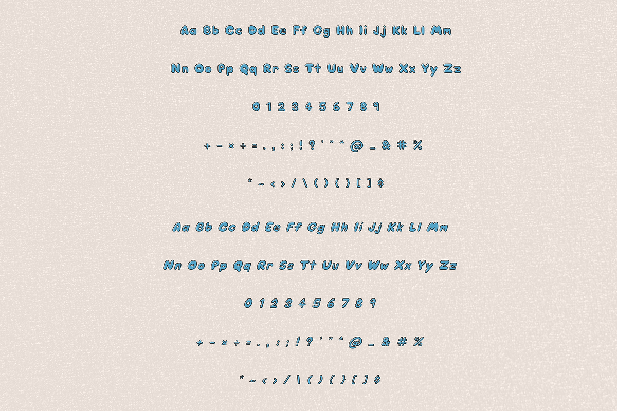 Retro bubble font - Chubby Soda, a Handwritten Font by ZoloDesignHub (Photo 5 of 9)