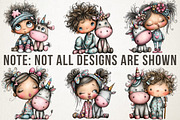 Cute Human and Unicorn Love Bundle, an Illustration by RobertsArt (Thumbnail 2 of 7)