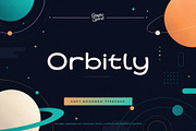 Orbitly Font, a Sans Serif Font by Graphic Spirit (Thumbnail 1 of 8)