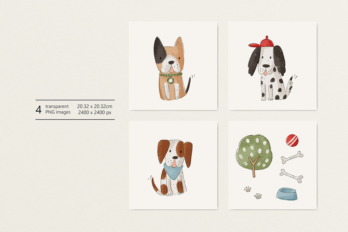 Pattern with dogs, a Pattern Graphic by Olena Kuznietsova (Photo 5 of 5)