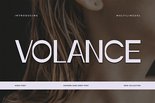 Volance – A Modern Sans Serif Font