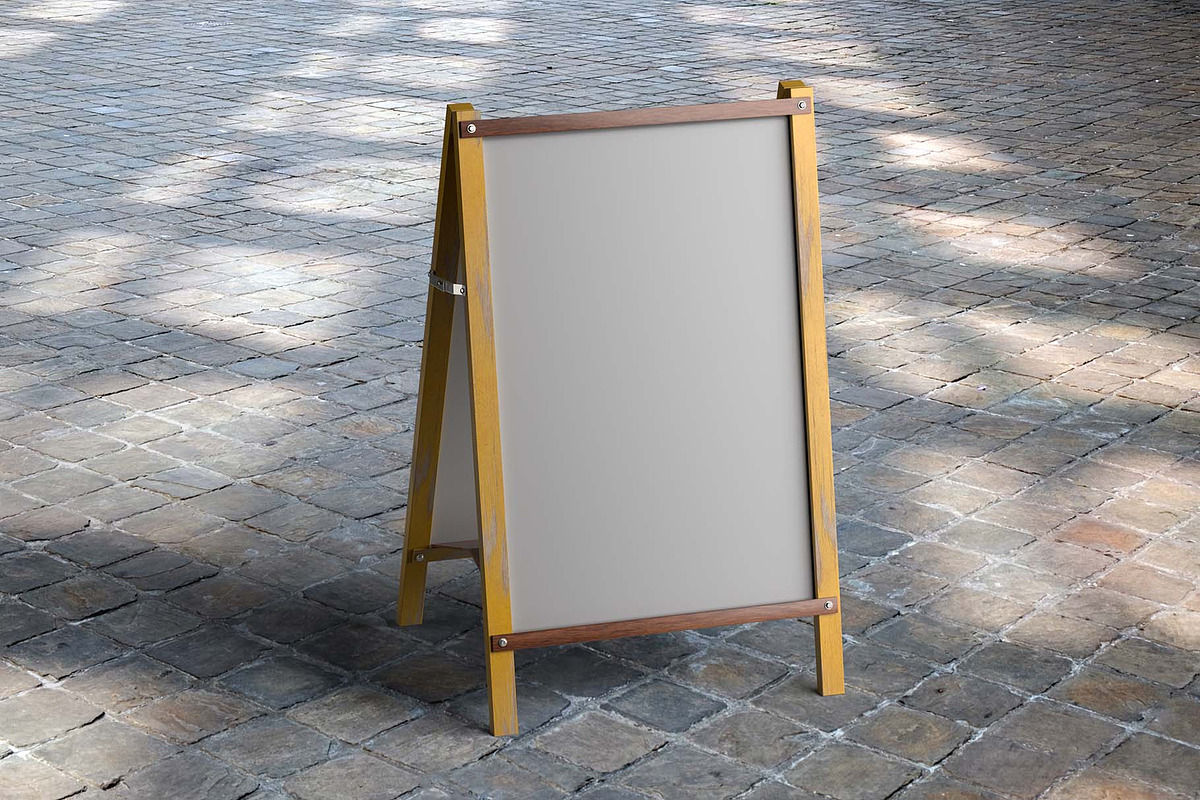 Frame Sign Mockup, a Product Mockup by Designbuys (Photo 2 of 3)