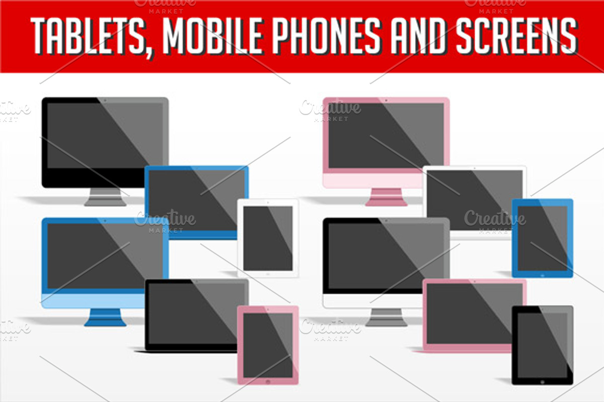 Tablets, mobile phones and screens preview 5