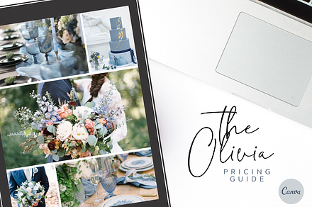 Canva Wedding Pricing Guide Template, a Brochure Template by Rachel Harper Designs