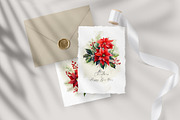 Christmas Poinsettia Bouquets, a Decorative Illustration by Vasmila (Thumbnail 2 of 6)
