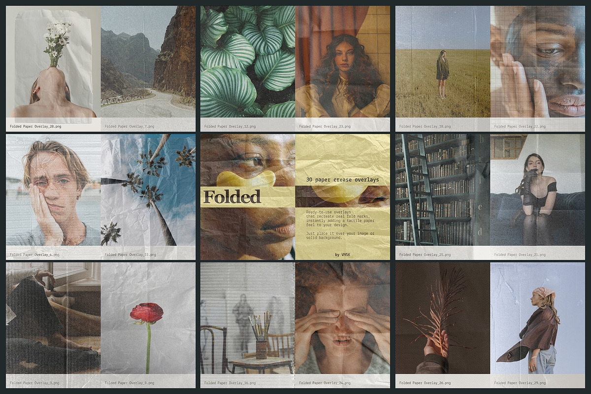 5 in 1 Overlay Collection Bundle, a Texture Graphic by Anastasiia VNSK (Photo 2 of 22)