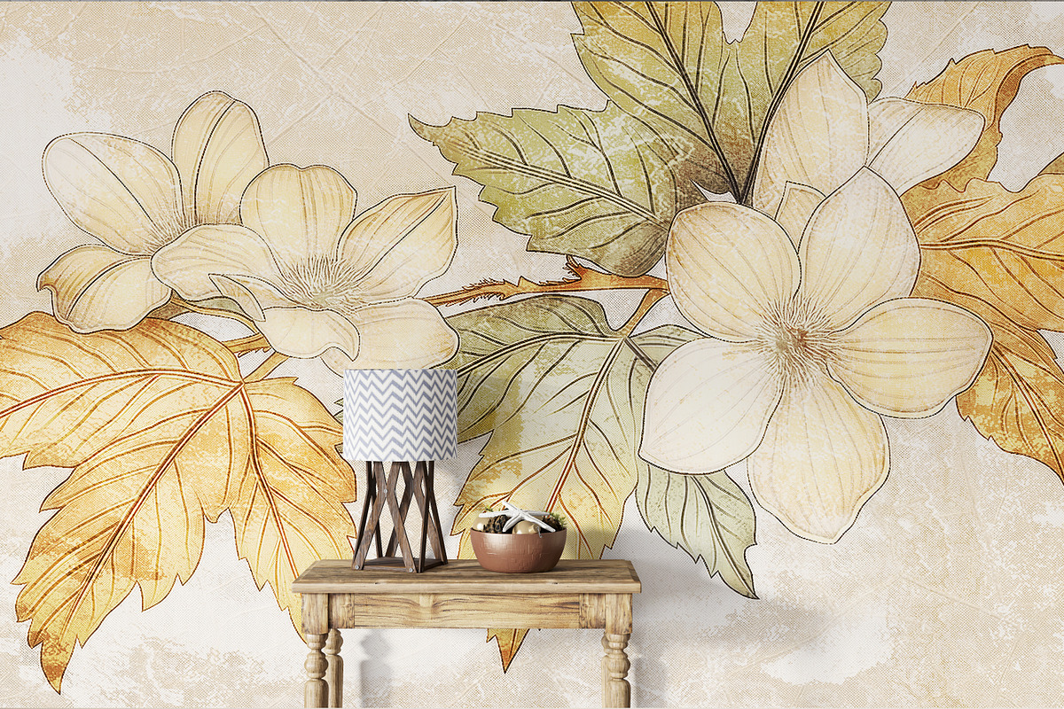 Plants and Flowers Art Wallpaper, a Wallpaper Graphic by fei long (Photo 2 of 10)
