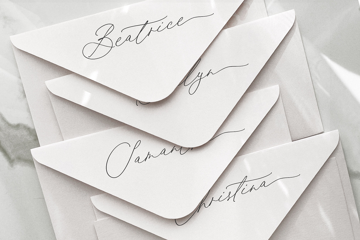 Wedding Calligraphy Font Duo Bundle, a Script Font by Pink Coffie (Photo 13 of 51)