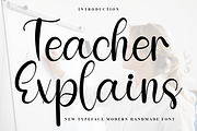 Teacher Explains, a Handwritten Font by FreshTypeINK (Thumbnail 1 of 8)