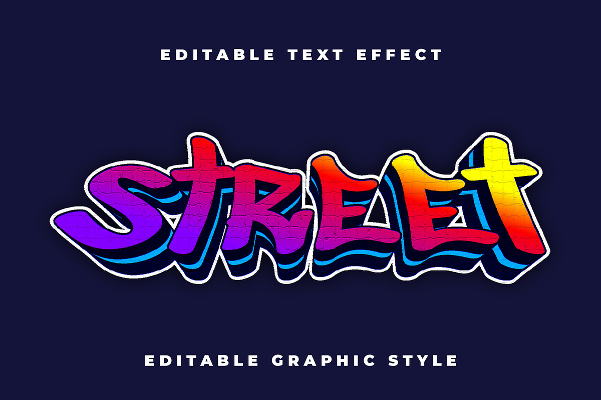 Street Graffiti Gradient Text Effect