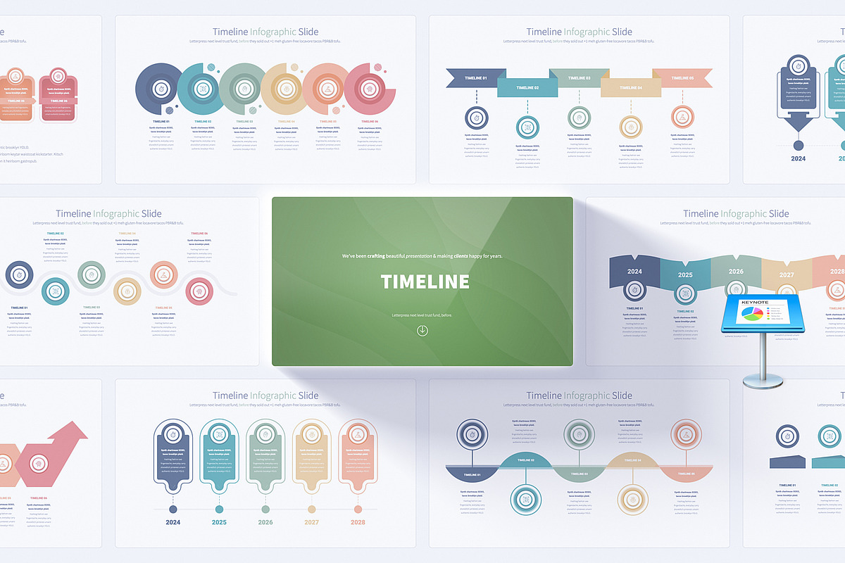 Timeline Keynote Presentation Slides, a Presentation Template by Pulsecolor (Photo 20 of 20)