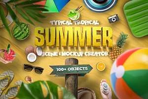 Summer Scene and Mockup Creator