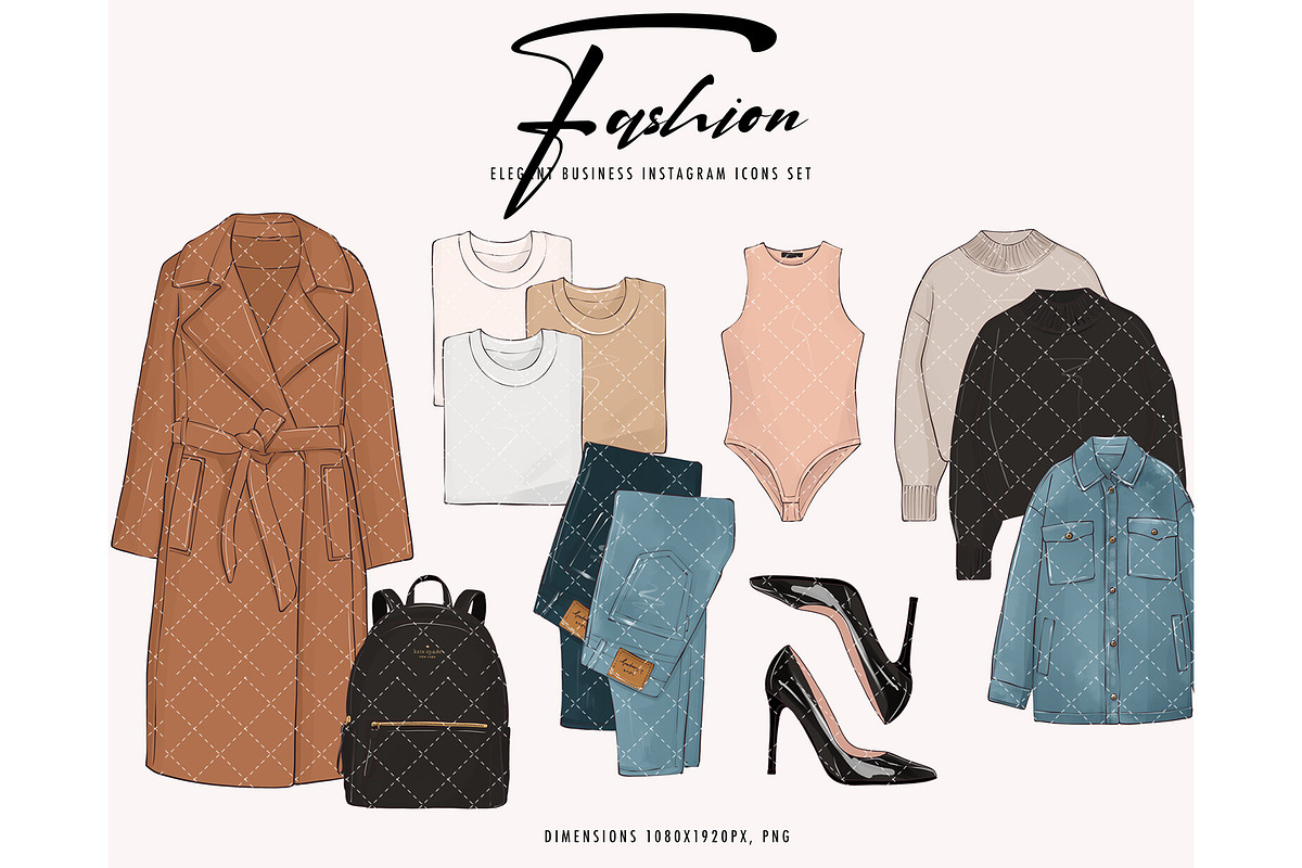 Fashion apparel women clothes, an Illustration by Milatoo (Photo 9 of 10)
