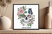 Floral Skull Png,Limited Edition Png, an Illustration by DreamCafeArt (Thumbnail 5 of 7)