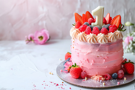biscuit cake with fresh strawberry, a Food & Drink Photo by Imaginarium
