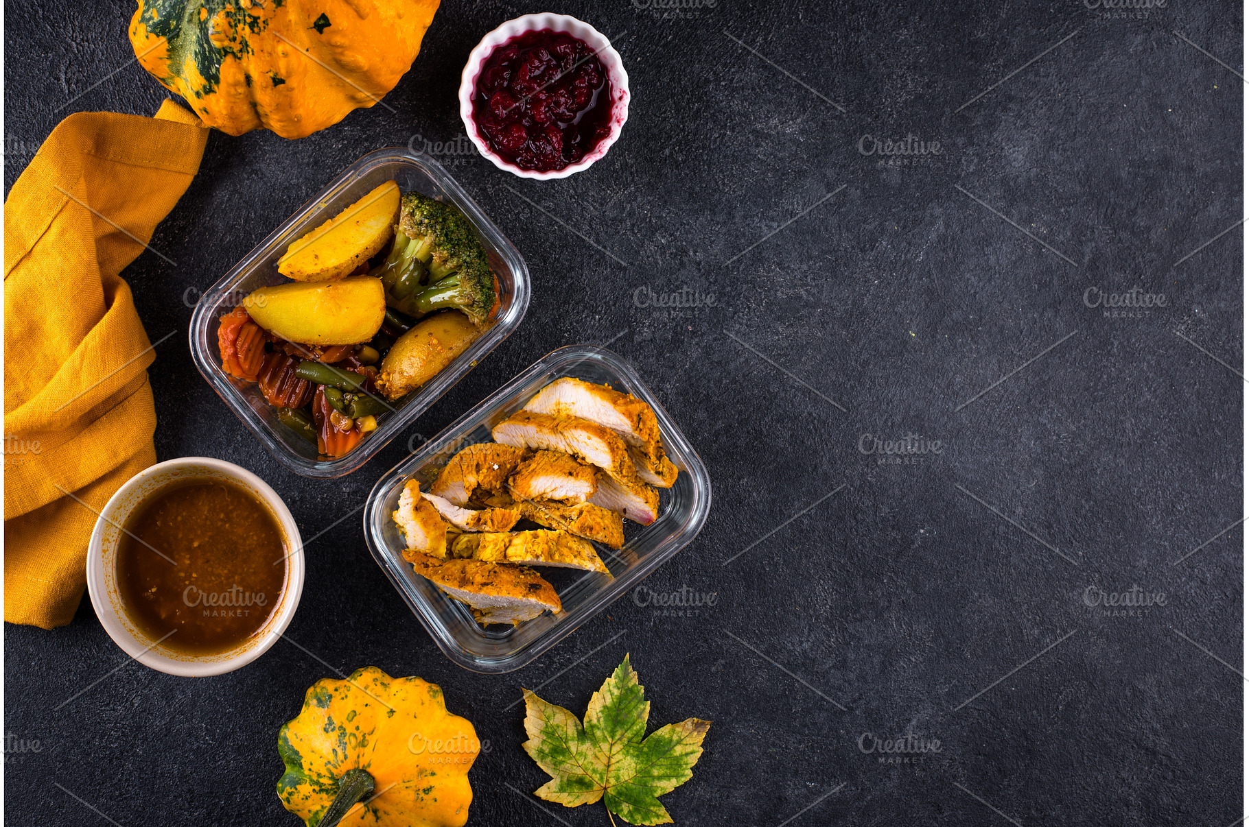 Leftover Thanksgiving day dinner, a Food & Drink Photo by Yulia Furman