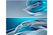 5 Abstract Turquoise 3D Backgrounds, a Background Graphic by BazziBa♥ (Thumbnail 4 of 5)