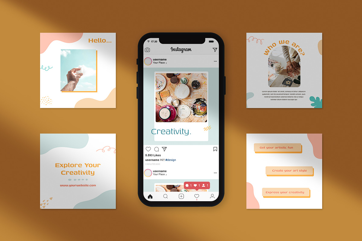 Benita - Creativity Instagram Pack, a Social Media Template by Neetlabs Studio (Photo 3 of 5)