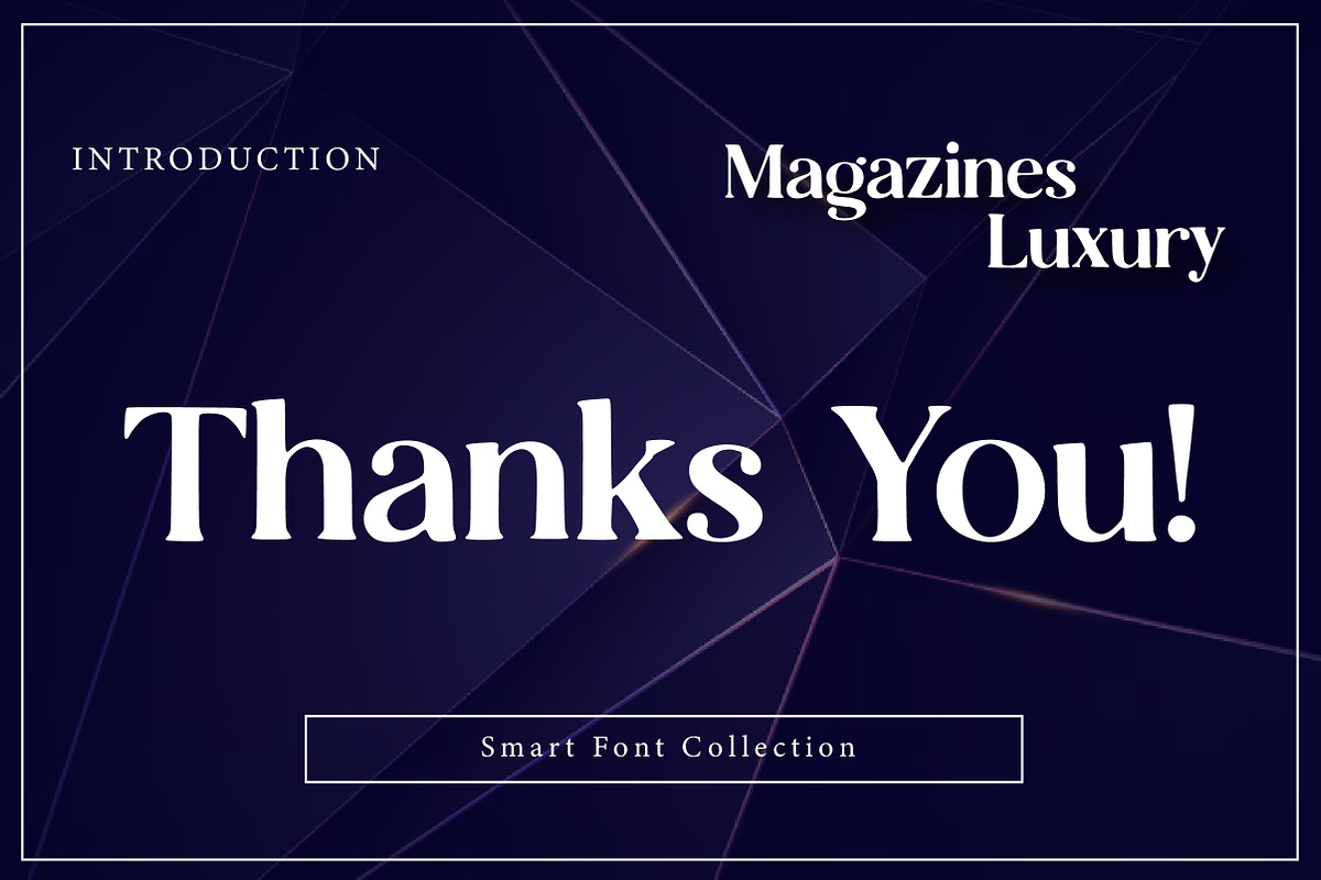 Magazines Luxury, a Sans Serif Font by Wow Magic (Photo 3 of 3)