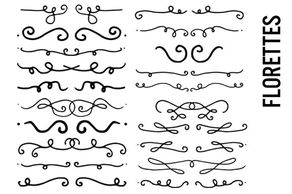Flourishes And Scrolls Clipart