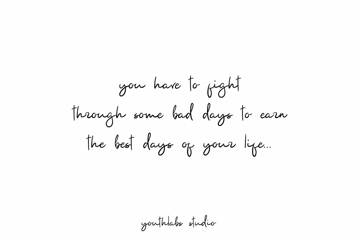 Yuminika - Handwritten Font // SALE preview 3