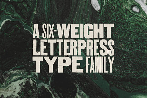 Aurochs: Letterpress Type Family