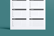 Weekly Planner  Template Layout, a Stationery Template by MightyDesign (Thumbnail 3 of 8)