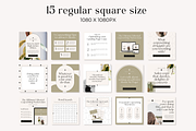 Instagram Post Template Luxe Canva, a Social Media Template by HerstedHertz (Thumbnail 3 of 9)