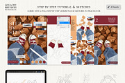 Realistic Gouache Procreate Brushes, a Brush Add-On by Julia Dreams (Thumbnail 10 of 11)