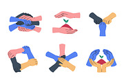 Diverse hands holding together set, a Person Illustration by Good Studio (Thumbnail 5 of 11)