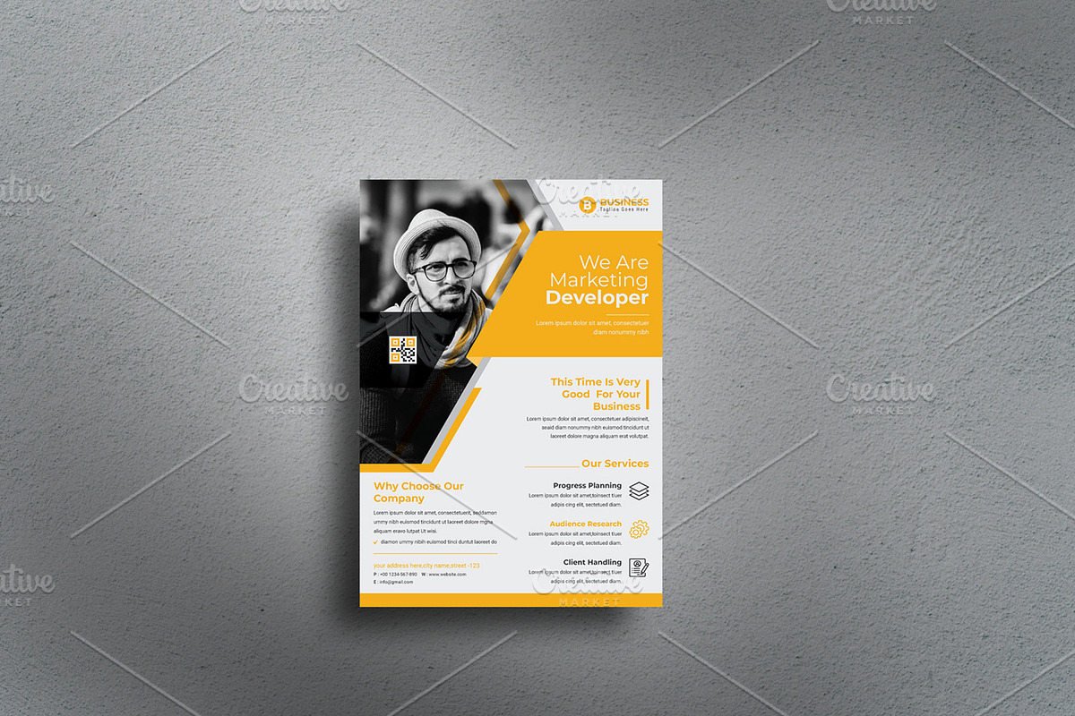 Business Flyer 3 Colour Variation, a Flyer Template by creative-som (Photo 4 of 4)