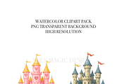 Castle Clipart Bundle, a Decorative Illustration by Pati Charm Studio (Thumbnail 4 of 8)