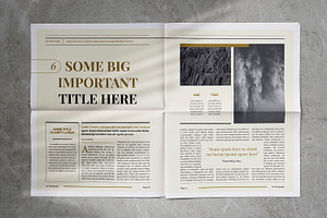 Modern Newspaper Magazine Template