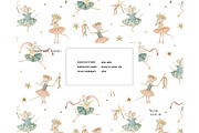 Ballet Princess Fairy Mouse pattern, a Pattern Graphic by Milatoo (Thumbnail 3 of 4)