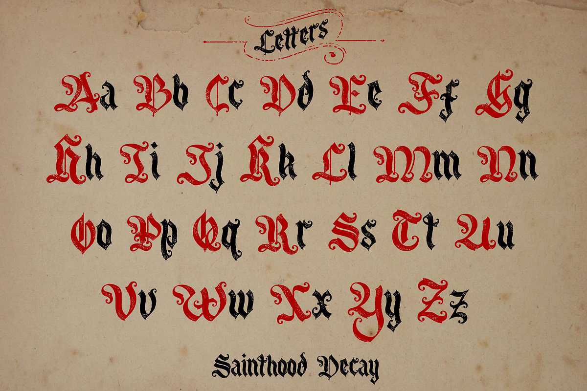 Sainthood Decay Font, a Font by Alphabet Agency