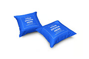 Square Pillow Cushion Mockup, a Household Mockup by DesignRushMarket (Thumbnail 10 of 11)