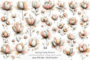 Whimsical spring tulip flower png, an Illustration by SinaCreation (Thumbnail 1 of 11)